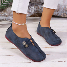 Load image into Gallery viewer, Ins Square Toe Slip-on Sandals Summer Fashion Soft Flat Shoes For Women