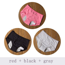 Load image into Gallery viewer, 3pcs/Set Menstrual Panties Women Sexy Pants Leak Proof Incontinence Underwear Period Proof Briefs High Waist Warm Female