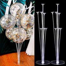 Load image into Gallery viewer, 1Set 7 Tubes Balloon Stand Balloon Holder Column Confetti Balloons Baby Shower Birthday Party Wedding Xmas Decoration Supplies