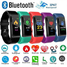 Load image into Gallery viewer, 115 Plus Bluetooth Smart Watch Heart Rate Monitor Smart Watch Fitness Tracker Bracelet Waterproof Smart Wristband