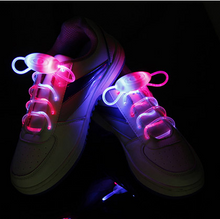 Load image into Gallery viewer, Led Sport Shoe Laces Glow Shoe Strings Round Flash Light Shoelaces