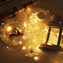 Load image into Gallery viewer, 2M 5M 10M LED String lights Silver Wire Christmas Garlands Festoon led Fairy Light Christmas Decorations for Home Room Tree