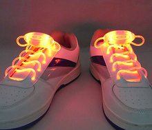 Load image into Gallery viewer, Led Sport Shoe Laces Glow Shoe Strings Round Flash Light Shoelaces