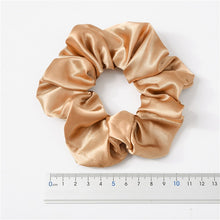 Load image into Gallery viewer, 1PC Satin Silk Solid Color Scrunchies Elastic Hair Bands 2019 New Women Girls Hair Accessories Ponytail Holder Hair Ties Rope