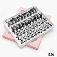 Load image into Gallery viewer, 8/20 Pairs 3D Mink Lashes Natural False Eyelashes Dramatic Volume Fake Lashes Makeup Eyelash Extension Silk Handmade Eyelashes