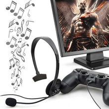 Load image into Gallery viewer, 1pc Black Over ear Wired earphone headphones gaming headset for pc video game gamer For Playstation for PS4 With VOL Professiona