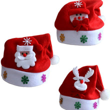 Load image into Gallery viewer, 1pcs Hot Santa LED Light Up Flashing Costume Party Red Hat Cap Kids Child Christmas Xmas Party Cute Cap New Year Gifts Decor