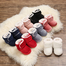 Load image into Gallery viewer, 2020 Baby Newborn First Walkers Unisex Cozie Faux Fleece Bootie Winter Warm Infant Toddler Crib Shoes Classic Floor Boys girls