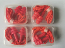 Load image into Gallery viewer, 4pieces box-packed comfort earplugs noise reduction silicone Soft Ear Plugs Cotton rope Earplugs Protective for Swimming for sle