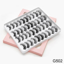 Load image into Gallery viewer, 8/20 Pairs 3D Mink Lashes Natural False Eyelashes Dramatic Volume Fake Lashes Makeup Eyelash Extension Silk Handmade Eyelashes