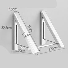 Load image into Gallery viewer, Punch-free Space Aluminum Foldable Invisible Folding Retractable Wall Hanger for Waterproof Hanging Underwear Coat Hanger