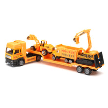 Load image into Gallery viewer, 4in1 Kids Toy Recovery Vehicle Tow Truck Lorry Low Loader Diecast Model Toys Construction Xmas