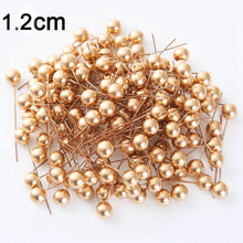 Load image into Gallery viewer, 50pcs/lot mini fake plastic berry artificial flower red cherry pearlescent stamen wedding Christmas decoration DIY gift box