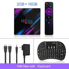 Load image into Gallery viewer, 2020 H96 MAX RK3318 Smart TV Box Android 9 9.0 4GB 32GB 64GB 4K Youtube Media player H96MAX TVBOX Android TV Set top box 2GB16GB