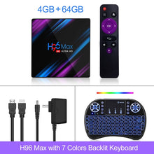 Load image into Gallery viewer, 2020 H96 MAX RK3318 Smart TV Box Android 9 9.0 4GB 32GB 64GB 4K Youtube Media player H96MAX TVBOX Android TV Set top box 2GB16GB