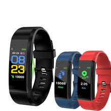 Load image into Gallery viewer, 115 Plus Bluetooth Smart Watch Heart Rate Monitor Smart Watch Fitness Tracker Bracelet Waterproof Smart Wristband