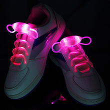 Load image into Gallery viewer, Led Sport Shoe Laces Glow Shoe Strings Round Flash Light Shoelaces