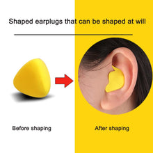 Load image into Gallery viewer, 60pcs/set Moldable Shaped PU Anti-noise Ear Plugs Noise Reduction Sleeping Protection Soft Anti-Snoring Health Care Earplugs