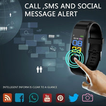 Load image into Gallery viewer, 115 Plus Bluetooth Smart Watch Heart Rate Monitor Smart Watch Fitness Tracker Bracelet Waterproof Smart Wristband