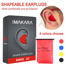 Load image into Gallery viewer, 60pcs/set Moldable Shaped PU Anti-noise Ear Plugs Noise Reduction Sleeping Protection Soft Anti-Snoring Health Care Earplugs