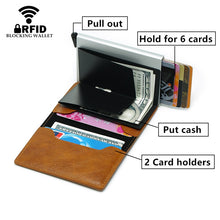 Load image into Gallery viewer, 2020 Dropshipping Man Women Smart Wallet Business Card Holder Rfid Wallet Aluminum Metal Credit Business Mini Card Wallet