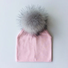 Load image into Gallery viewer, Baby Hat Cotton Pompom Hat For A Boy Winter Infant Girls Cap Newborn Hat Children Hats Caps 0 to 8 Years