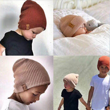 Load image into Gallery viewer, Baby Hat Kids Newborn Knitted Cap Crochet Solid Children Beanies Boys Girls Hats Headwear Toddler Kids Caps Accessories
