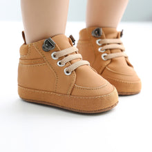 Load image into Gallery viewer, Baby Shoes Boy Newborn Infant Toddler Casual Comfor Cotton Sole Anti-slip PU Leather First Walkers Crawl Crib Moccasins Shoes