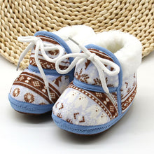 Load image into Gallery viewer, Baby Shoes For Newborns Infant Soft Soled Footwear Walking Shoes Winter Toddler Keep Warm Print First Walkers Shoes For Babies