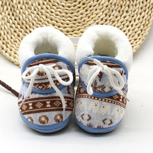 Load image into Gallery viewer, Baby Shoes For Newborns Infant Soft Soled Footwear Walking Shoes Winter Toddler Keep Warm Print First Walkers Shoes For Babies