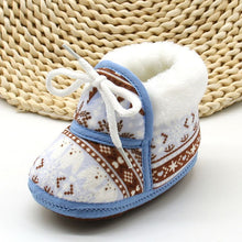 Load image into Gallery viewer, Baby Shoes For Newborns Infant Soft Soled Footwear Walking Shoes Winter Toddler Keep Warm Print First Walkers Shoes For Babies