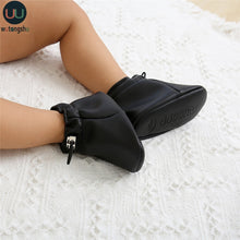 Load image into Gallery viewer, Baby Shoes Newborn Boys Girls PU Leather Moccasins Sequin First Walkers Baby Shoes 0-18M