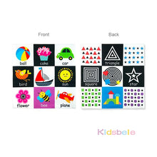 Load image into Gallery viewer, Baby Toys For Newborn Soft Cloth Book 0-12 Months Kids Learning Educational Black/White Cognition Rustle Sound Newspaper