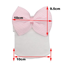 Load image into Gallery viewer, Big Bows Hospital Chiffon Newborn Hats Knitted Soft New Born Nursing Beanie Hat Photo Props Newborn Accessories for 0-6M Girls
