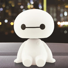 Load image into Gallery viewer, Car Ornament Cute Shaking Head Baymax Robot Doll Automotive Decoration Auto Interior Dashboard Bobble Head Toys Accessories Gift
