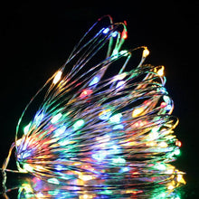 Load image into Gallery viewer, Christmas Tree Decoration for Home 10M 100LED Garland Copper Wire Corker String Fairy Lights Weeding Decor Party New Year 2020,B