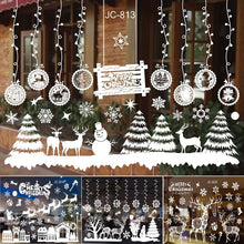 Load image into Gallery viewer, Christmas Wall Window Christmas Stickers Christmas Decoration For Home 2020 Merry Christmas Ornaments Xmas Navidad New Year 2021