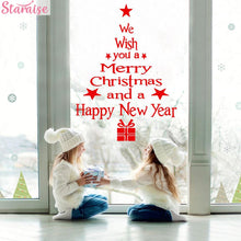 Load image into Gallery viewer, Christmas Wall Window Christmas Stickers Christmas Decoration For Home 2020 Merry Christmas Ornaments Xmas Navidad New Year 2021