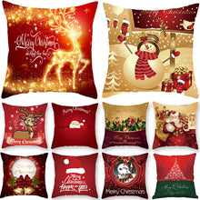 Load image into Gallery viewer, Christmas Xmas Red PillowCase Tree Decoration Santa Claus Cushion Cover Christmas Decorations for Home Snowman Year New2021