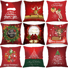Load image into Gallery viewer, Christmas Xmas Red PillowCase Tree Decoration Santa Claus Cushion Cover Christmas Decorations for Home Snowman Year New2021