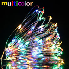 Load image into Gallery viewer, Fairy Lights Copper Wire LED String Lights Christmas Garland Indoor Bedroom Home Wedding New Year Decoration Battery Powered