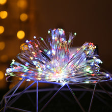 Load image into Gallery viewer, Feimefeiyou 50 100 LED Outdoor Light String Fairy Garland Battery Power Copper Wire Lights For Party Christmas Wedding 5 Colors