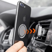 Load image into Gallery viewer, Extremely Thin Luxury Metal Mobile Phone Socket Holder Universal Telephone Magnetic Car Bracket Stand Accessories Finger Ring