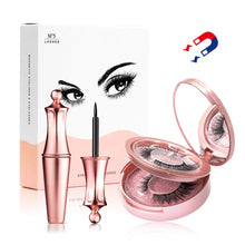 Load image into Gallery viewer, Magnetic Eyelashes & Liquid Eyeliner & Tweezer Set 3D Mink Lashes Makeup Magnet Eyelashes Set Long Lasting Eyelash Extension