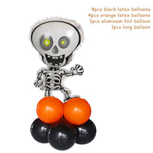 Load image into Gallery viewer, 10pcs/set Halloween Pumpkin Ghost Witch Bat Foil Balloons Set Halloween Party Decoration Hallowmas Black Orange Ballon Supplies