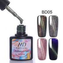 Load image into Gallery viewer, MAD DOLL 8ml 60 Colors Gel Nail Polish Nail Color Nail Gel varnish Soak Off UV Gel Varnish Base Coat No Wipe Top Coat