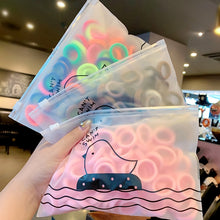 Load image into Gallery viewer, 50/100pcs/Set Girls Colorful Nylon Small Elastic Hair Bands Children Ponytail Holder Scrunchie Headband Kids Hair Accessories