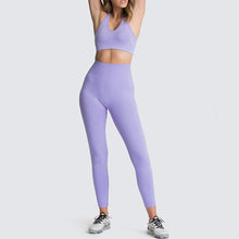 Load image into Gallery viewer, 2020 Women's Yoga Set Seamless Sportswear 2-Piece Gym Yoga Clothes Sports Bra + Leggings Running Wear Skinny Sports Set Suits L