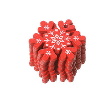 Load image into Gallery viewer, 10pcs 5cm Christmas Wooden Decorations for Home Tree DIY Natural Wood Christmas Ornaments Pendants Hanging Gift Natal Xmas Decor