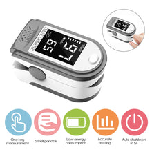 Load image into Gallery viewer, Portable Blood Oxygen Monitor Finger Pulse Oximeter Oxygen Saturation Monitor Fast Shipping within 24hours (without Battery)